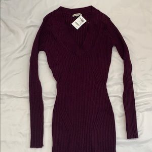 Charlotte Russe purple sweater dress
